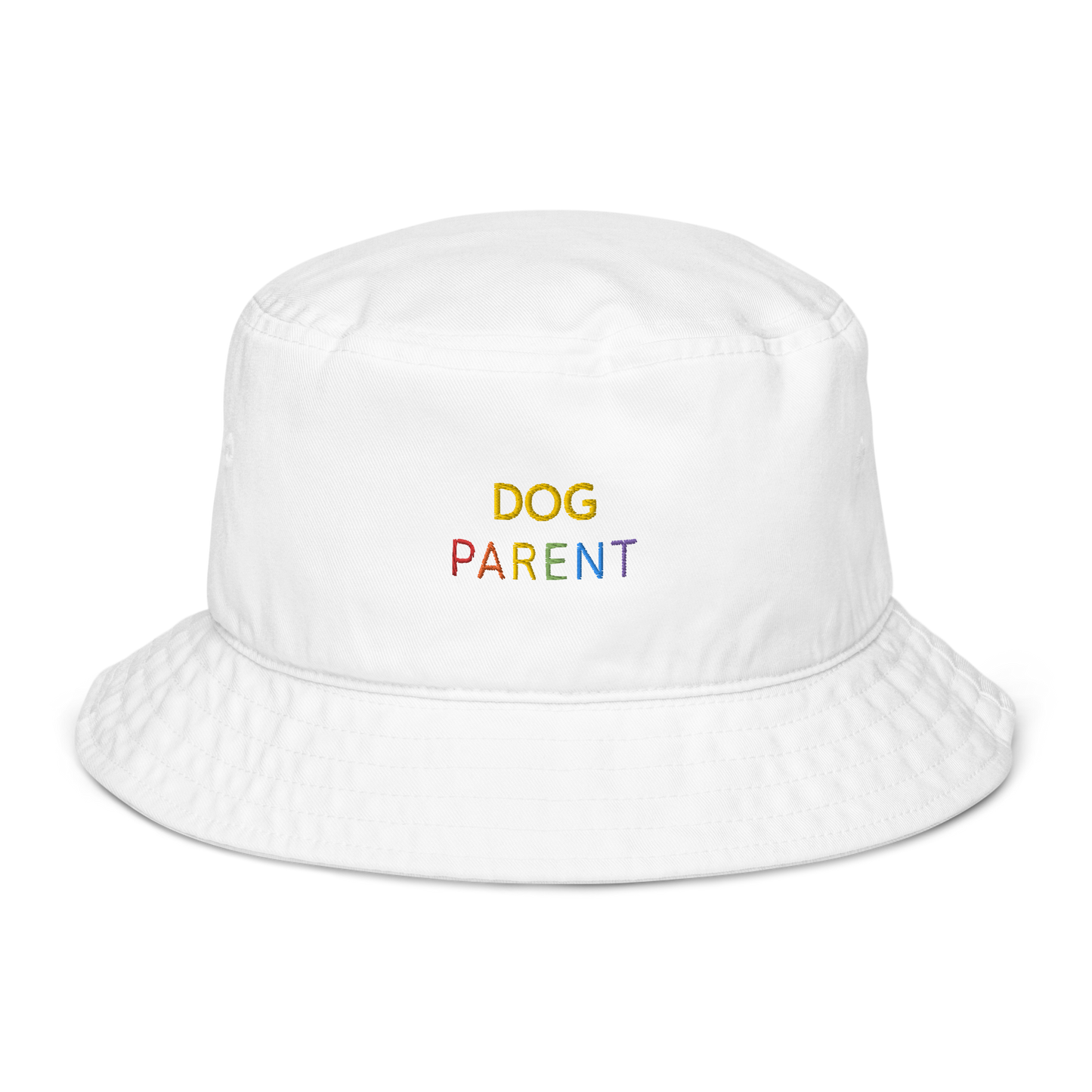 Dog Parent - Pride Collection Organic Bucket Hat (White)