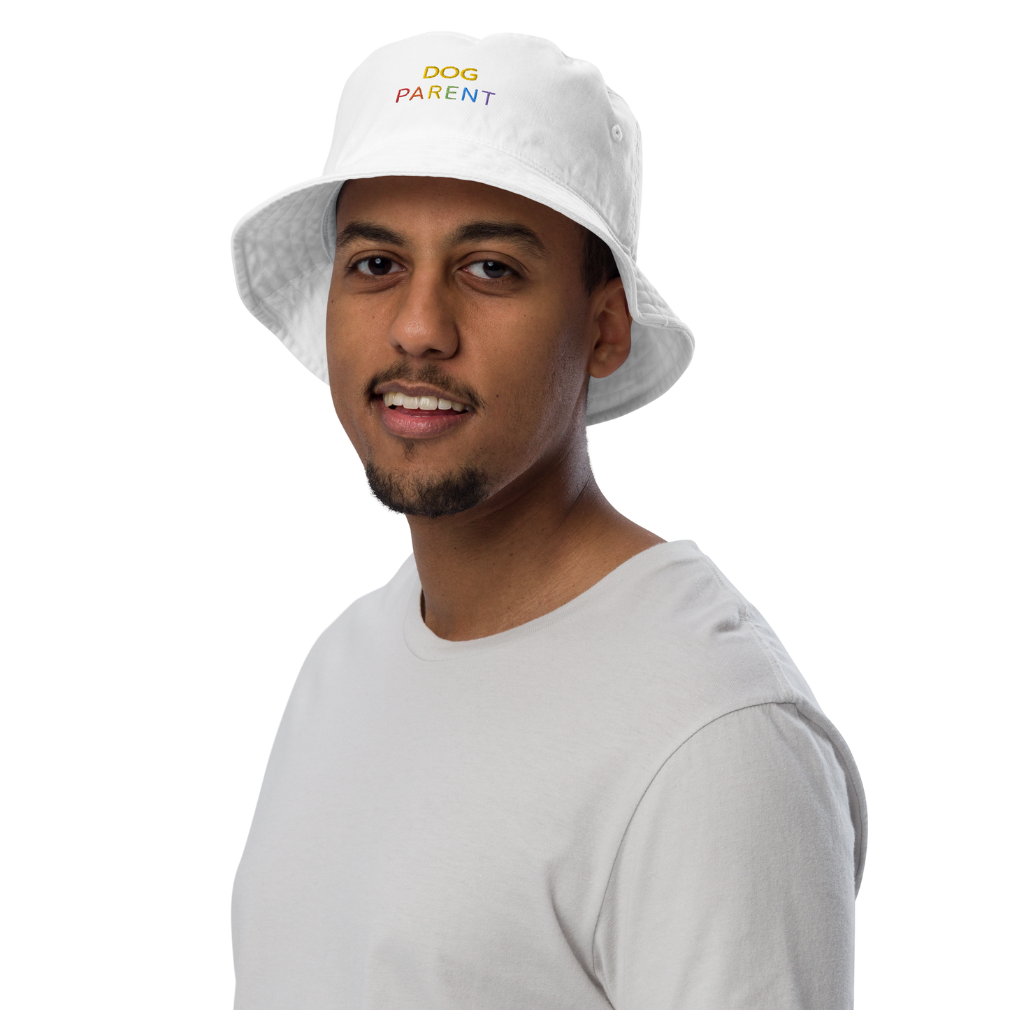 Dog Parent - Pride Collection Organic Bucket Hat (White)