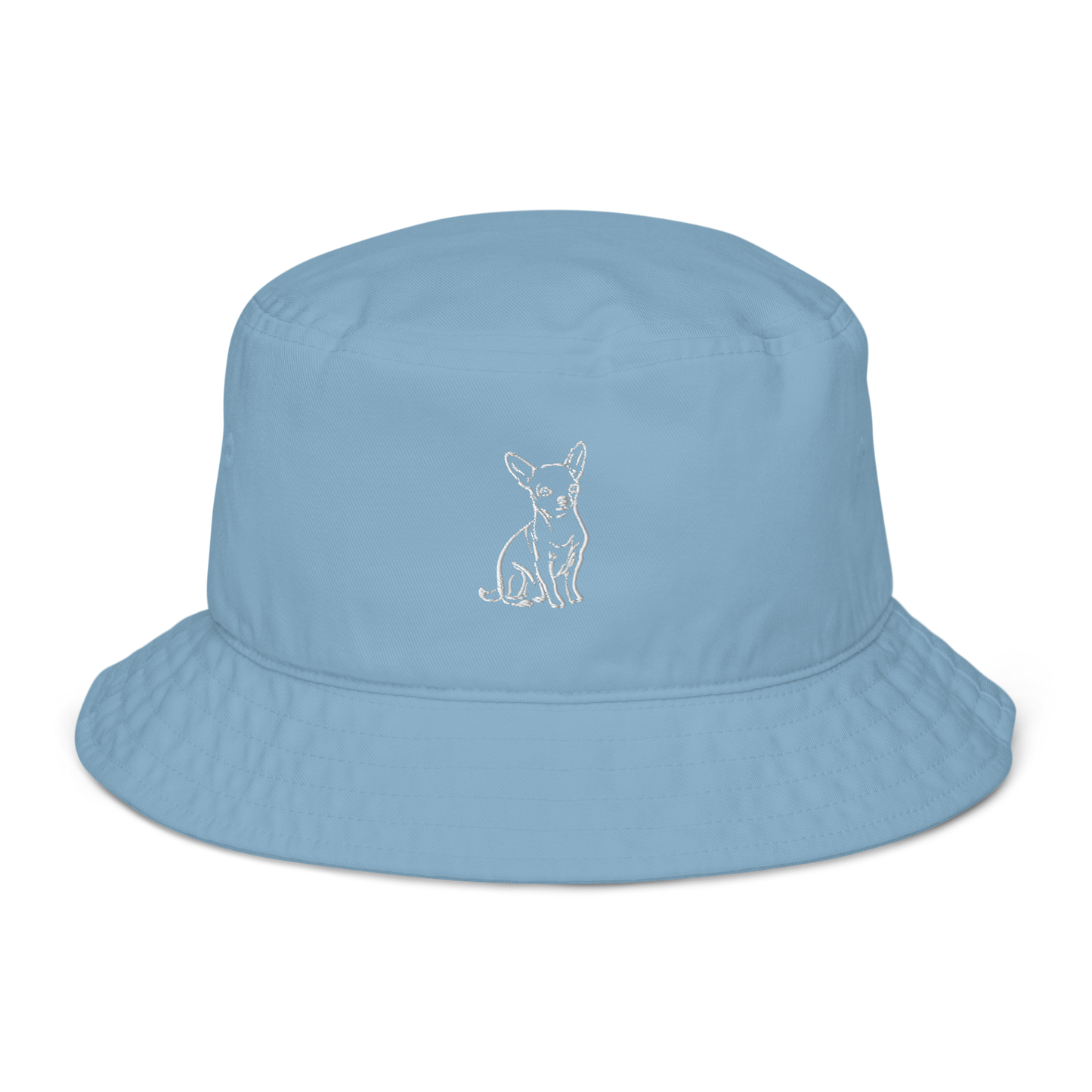 Chihuahua Toby - Organic Bucket Hat (Blue)