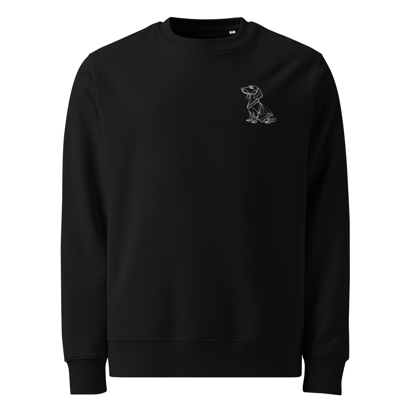 Dachshund Wilma - Unisex Eco Sweater (Black)