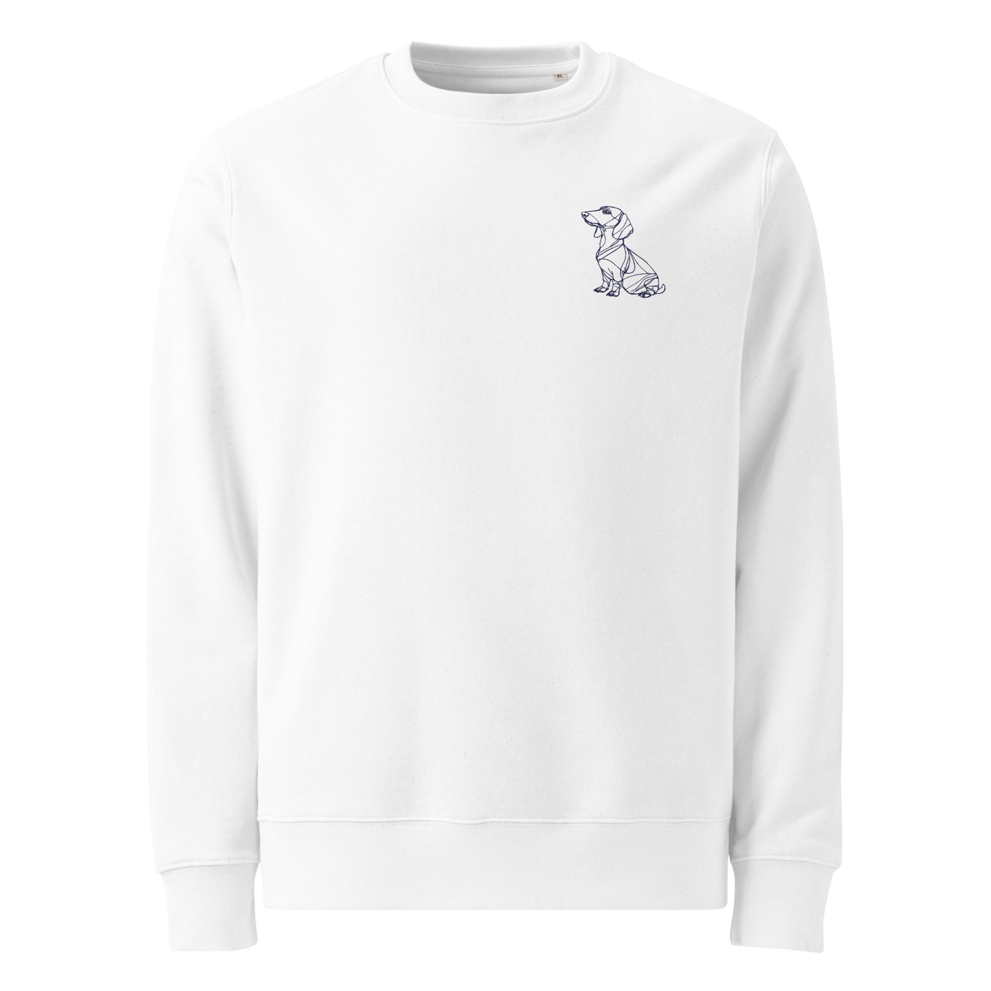 Dachshund Wilma - Unisex Eco Sweater (White)